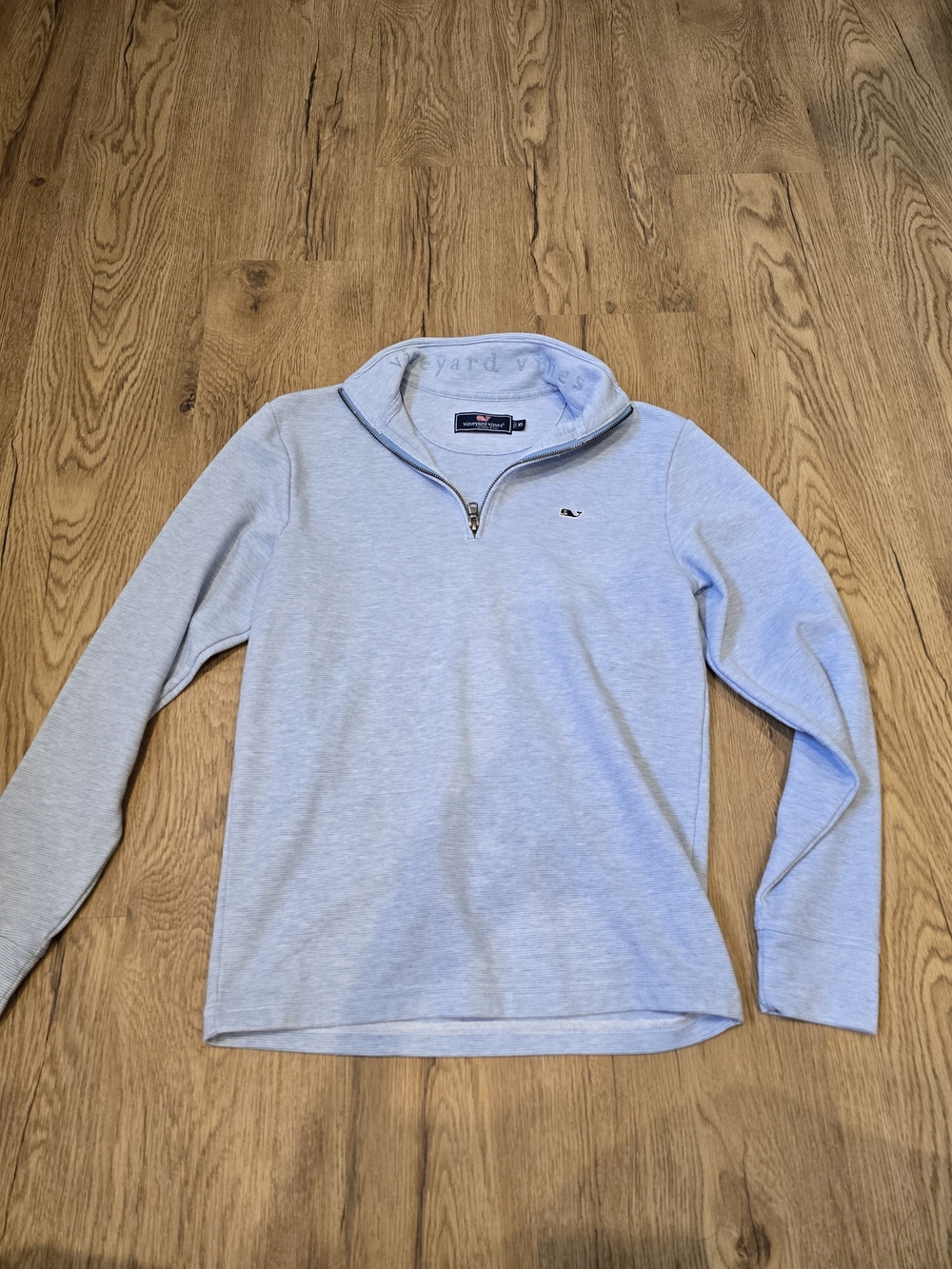 Vineyard Vines Light Blue Quarter-Zip Pullover